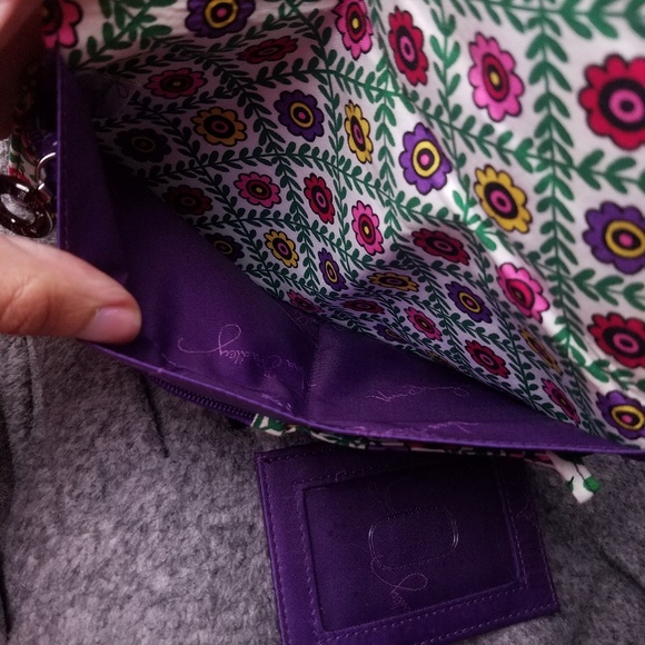 Vera Bradley Floral Envelope Clutch Bag - Picture 8 of 8